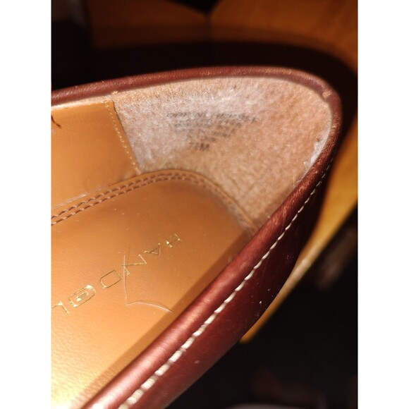 Bandolino Women's sz 7.5 Brown Leather Loafer Buckle Block Heel Shoes - Picture 7 of 10